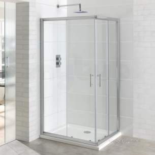 Eastbrook Showers -  Vantage Easy Clean Corner Entry 800 X 800mm Silver 69.0127