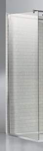 Eastbrook Showers -  Flipper Walk-in Easy Clean 800mm Front Panel Silver 69.0130