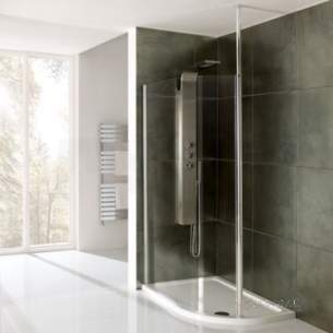 Eastbrook Showers -  Round Pole Walk In Offset 1000 69.0144