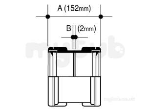 Hepworth Plastidrain -  Hepworth Building 160mm Pvc Coupling 6p02b