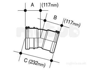 Hepworth Plastidrain -  160mm Plastidrain Bend Double 15d 6p06b