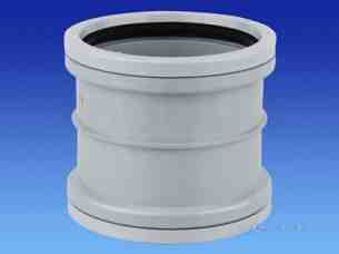 Osma Above Ground Drainage -  6s105g Grey Osma 150mm Double Socket