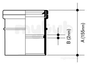 Hepworth Soil and Rainwater -  6 Inch Single Socket Solv. X Pushfit S2/6-g