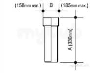 Osma Above Ground Drainage -  6s134g Grey Osma Conn C.i. Spigot