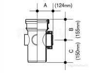 Osma Above Ground Drainage -  6s274g Grey Osma 150mm Access Pipe