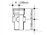 Osma Above Ground Drainage -  6s589g Grey Osma 150mm Boss Pipe Spigot