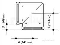 Osma Above Ground Drainage -  6t603g Grey Osma Angle 90d 6t603 G