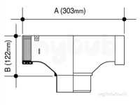 Osma Above Ground Drainage -  6t606g Grey Osma Running Outlet 6t606 G