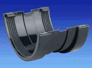 Osma Above Ground Drainage -  6t609b Black Osma Gutter Union 6t609 B