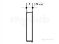 Osma Above Ground Drainage -  6t610g Grey Osma Stopend-internal