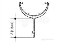 Osma Above Ground Drainage -  6t694g Grey Osma Bow And Pin 6t694 G