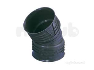 Twinwall Pipe and Fittings -  Wavin 150mm D/s Bend 30 Deg 6tw566