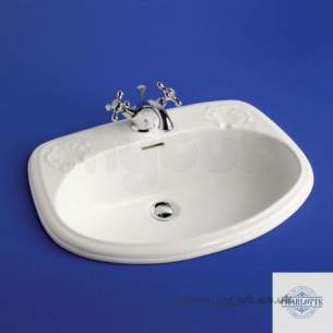 Ideal Standard Art and Design -  Ideal Standard Charlotte S2660 Ctp 590mm One Tap Hole Basin White