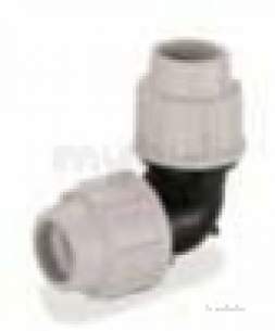 Plasson Fittings -  110mm Plasson 90 Deg Elbow 7050 7050ll0