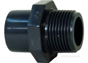 Georg Fischer Pvc Fittings 1 and Below -  Georg Fischer Upvc Adpt Socket Nipple 1/4 Plus 3/8-r3/8 721911555