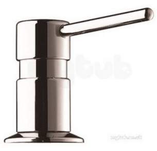 Delabie Dispensers -  Delabie Soap Dispenser Straight Spout Tube L1200 Chromed Brass