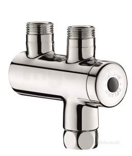 Delabie Brassware -  Delabie Premix Nano Thermostatic Mixer 3/8 Inch Chromed Body 732216