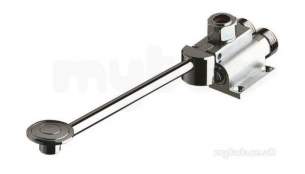 Delabie Brassware -  Delabie Mixfoot Floor Mounted Pedal Operated Mixer Mm1/2 Inch W-out Nut