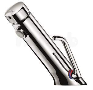 Delabie Basin Mixers -  Delabie Temposoft Mix 2 Basin Mixer F3/8 Inch 7sec Time Flow Plus Lh