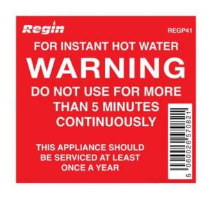 Regin Products -  Regin Regp41 Instant Hot Water Stckr 8