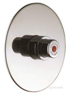 Delabie Shower Valves -  Delabie Tempostop Rec Shower Valve F1/2 Inch St Steel 130 Plate 30sec