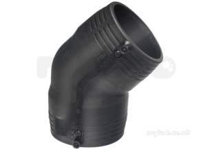 Georg Fischer Black Electrofusion Pe Fittings -  Georg Fischer Ef Pe100 45d Elbow Sdr11 160 753151817