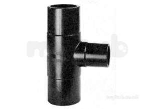 Georg Fischer Black Electrofusion Pe Fittings -  Georg Fischer Pe 90d Spig R Tee Pe100 Sdr17 315-110 753200851