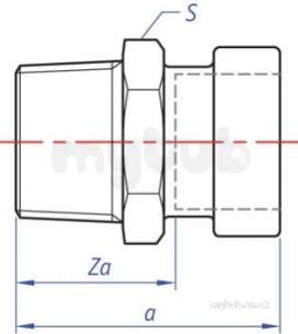 Tectite Sprint Fittings -  Tect Sprint Tt3cp Str Mi Conector 10x1/2