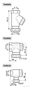 Delabie Accessories and Miscellaneous -  Delabie Inline Stopcock Chromed Plus Flow Adjustment F1 Inch - F1 1/4 Inch