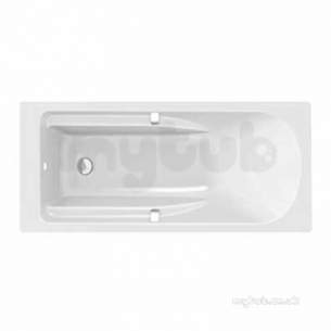 Twyfords Acrylic Baths -  All Rect Bath 1700x750 0t Inc Chrome Plated Grips