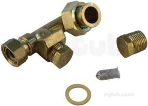 Worcester Boiler Spares -  Worcester 87161207700 Flow Switch Inlet Assy