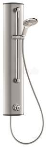 Delabie Brassware -  Delabie Tempomix Alu Shower Panel Top Inlets 15 Mixer Plus Handset