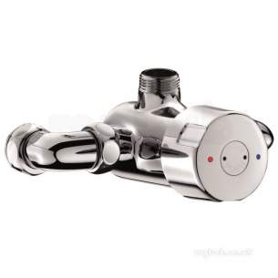 Delabie Brassware -  Delabie Tempomix Exposed Shower Mixer Ffm3/4 Inch 30sec Plus Elbow Unions