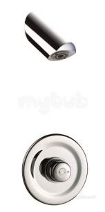 Delabie Brassware -  Delabie Tempomix Rec Shower Mixer Kit M1/2 Inch Plate 195 Plus Tonic Jet