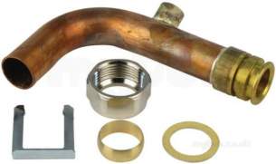 Worcester Bosch Boiler Spares -  Worcester 87161206310 Pipe C/h Flow Pipe0346