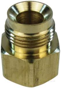 Andrews Water Heater Spares -  Andrews E016 Gas Valve Brass Adapter