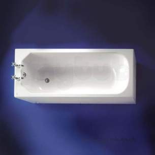 Ideal Standard Acrylic Baths -  Ideal Standard Plaza E1478 1700 X 700mm No Tap Holes Bath White