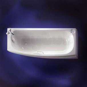 Ideal Standard Acrylic Baths -  Ideal Standard Studio E5822 1700 No Tap Holes Left Hand S/maker Bath Wh