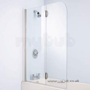 Bliss Shower Enclosures -  Armitage Shanks Bliss L9199 Left Hand Hngd Bathscreen Clr/p Slv