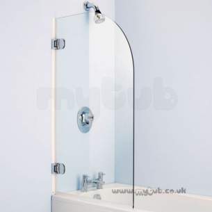 Ideal Standard Shower Doors and Panels -  Ideal Standard Connect Rialto E1016 Shower Screen Wh/cl