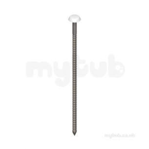 Eurocell Soffit and Fascia -  65mm Fixing Pins 100 Off White Fn65wh