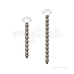 Eurocell Soffit and Fascia -  40mm Fixing Pins 250 Off White Fp40wh