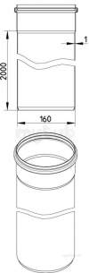 Blucher Europipe Range -  160mm Pipe Apr 2000mm Long 811.200.160