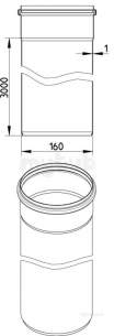 Blucher Europipe Range -  Blucher 160mm Pipe X 3000mm 811.300.160