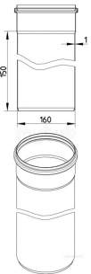 Blucher Drainage -  160mm Pipe Apr 150mm Long 811.015.160 S