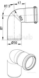 Blucher 50mm S/s 87.5 Deg Bend 820.090.050