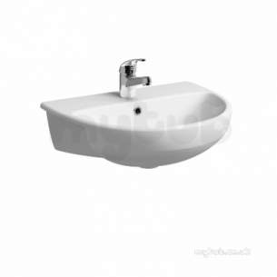 E100 Round S/r Basin 550x440 One Tap Hole White