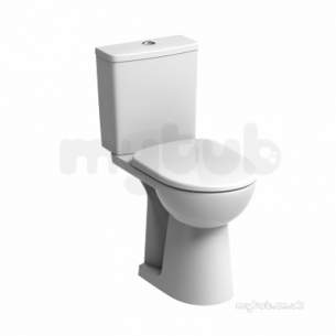 Twyford Mid Market Ware -  E100 Round Wc Ho Raised Height Pan White