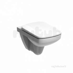 Twyford Mid Market Ware -  E100 Square Wc Wall Hung Pan White