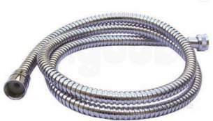 Delabie Showers -  Delabie Chromed Metal Flexible Shower Hose Single Interlock L1.5m